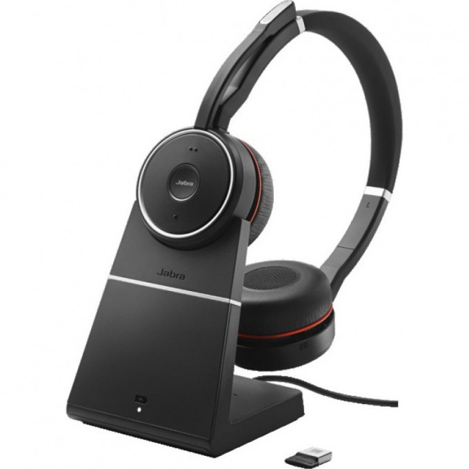 Гарнитура JABRA EVOLVE 75 STEREO UC CHARGING STAND & LINK 370 7599-838-199